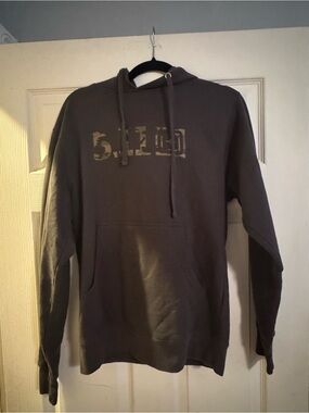 5.11 Tactical Charcoal Hooded Sweatshirt with Camo Logo